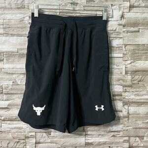 Under Armour Mens Black Performance Project Rock Unstoppable Shorts Size XS